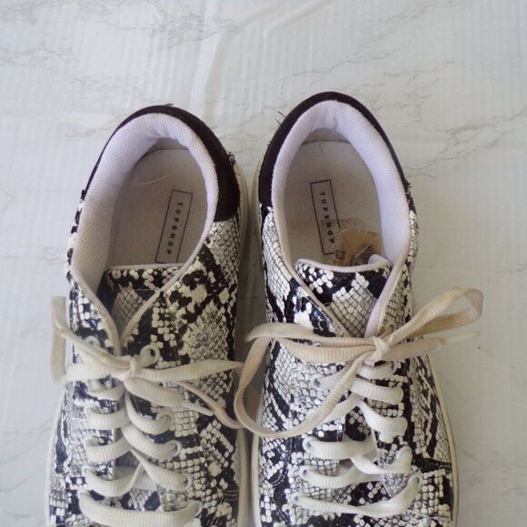 Top Shop Italian Snakeskin Platform sneakers 41 - Picture 5 of 11